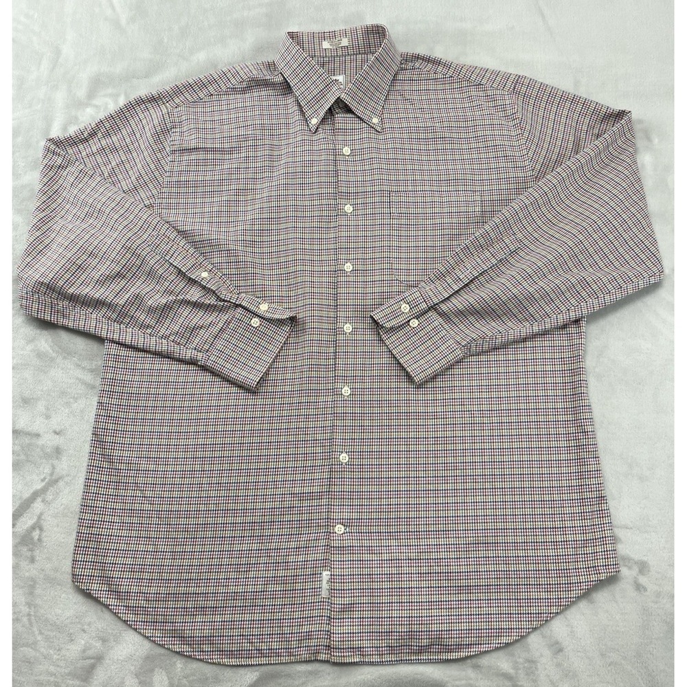 Peter Millar Button Up Men XL Multicolor Houndstooth Career Classic Excellent